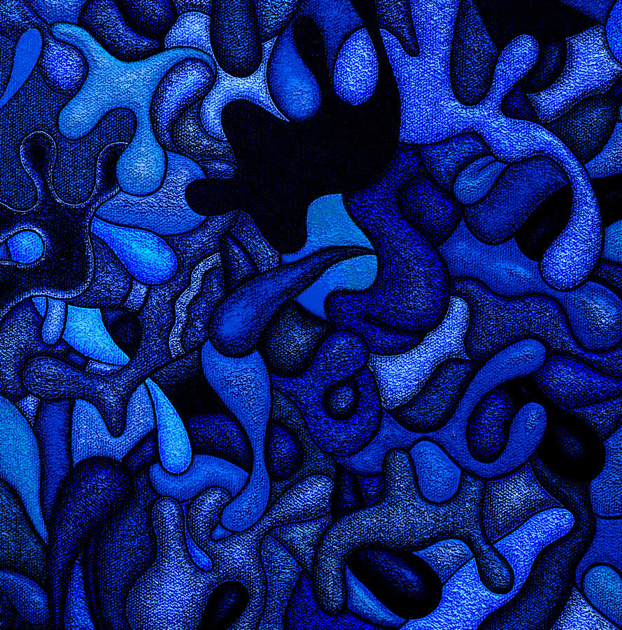 Blue Ghost Painting by Steve Fields