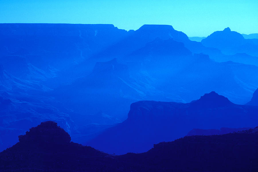 Blue Grand Canyon Photograph by Larry Landolfi