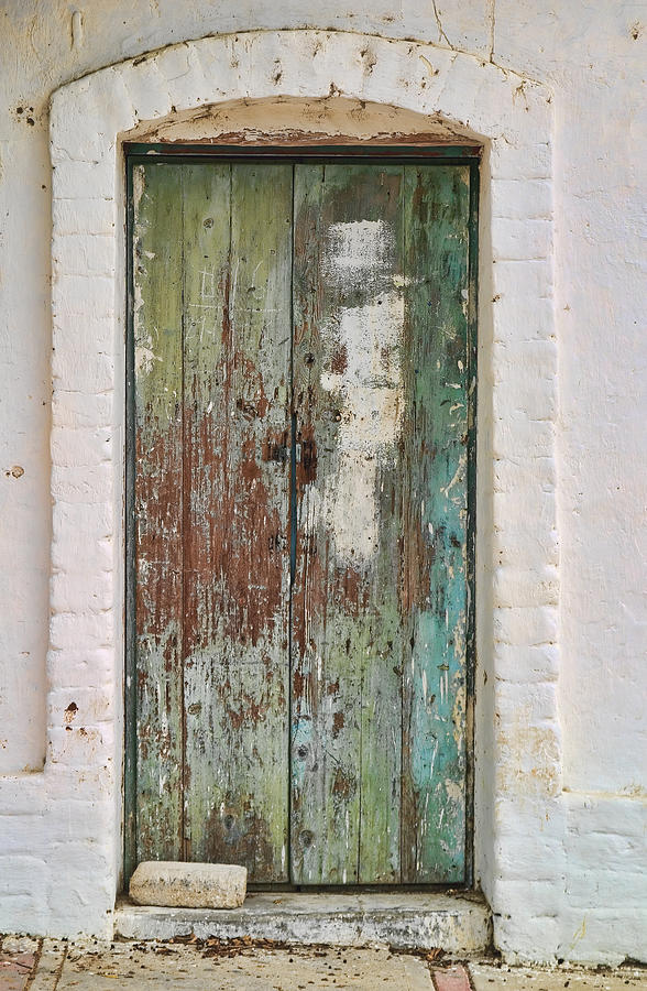 Blue Green Door Photograph by Mark Harrington