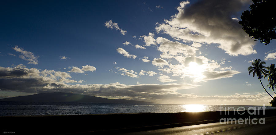 Blue Hawaiian Sunset Photograph by Mary Jane Armstrong