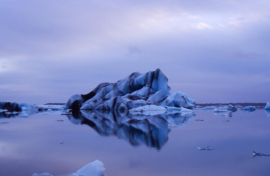 Winter Photograph - Blue Iceberg by Matthias Siewert