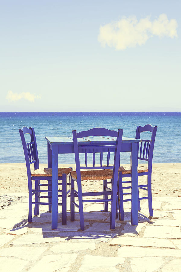 Chair Photograph - Blue by Joana Kruse