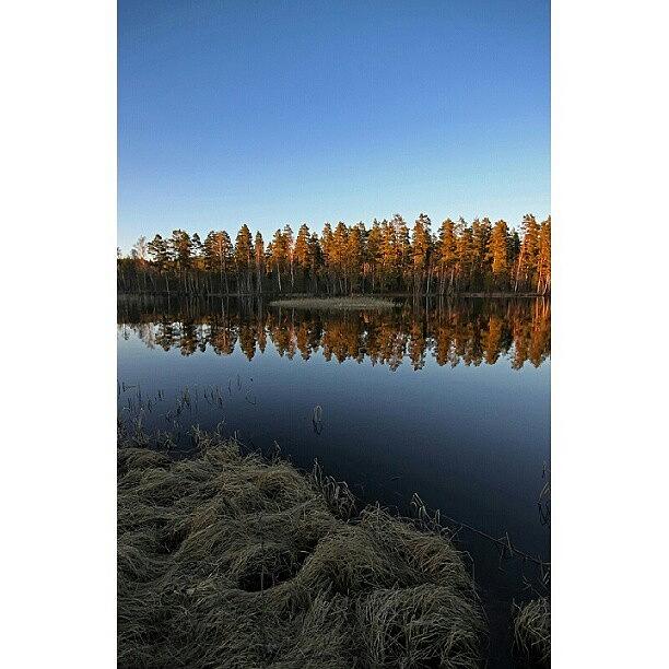 Nature Photograph - Blue Lake #tweegram #igers #instamood by Robin Hedberg