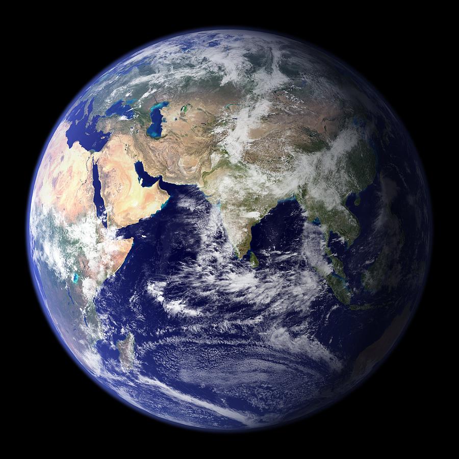 Blue Marble Image Of Earth (2010) Photograph by Nasa Earth Observatory