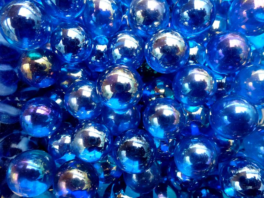 Blue marbles Photograph by Ed Lukas - Fine Art America