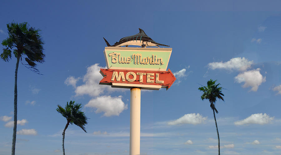 Blue Marlin Motel  - Key West Photograph by Bill Cannon
