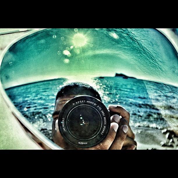 Summer Photograph - Blue Mirror by Jesus Muro Razuri