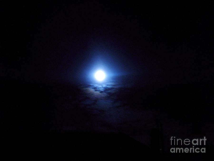 France Photograph - Blue Moon by Jessie Art
