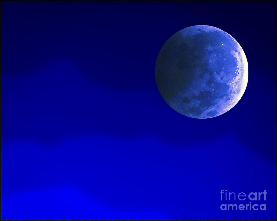 Blue Moon Photograph by Walt Foegelle