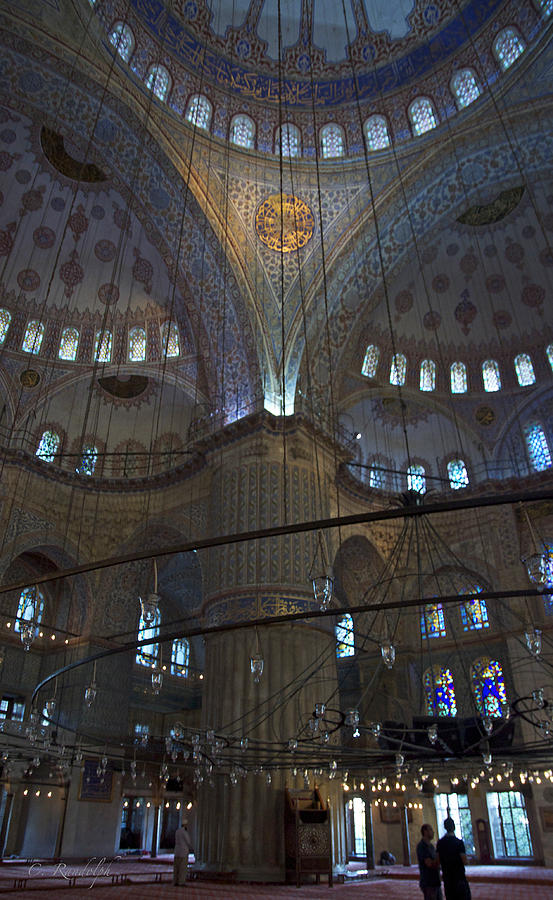 Blue Mosque Interior Photograph by Cheri Randolph