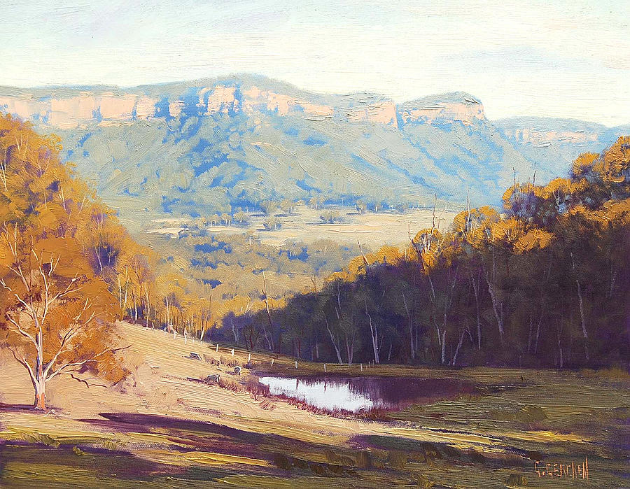 Mountain Painting - Blue Mountains paintings by Graham Gercken