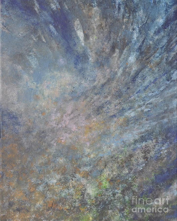 Blue Nebula #1 Painting by Penny Neimiller