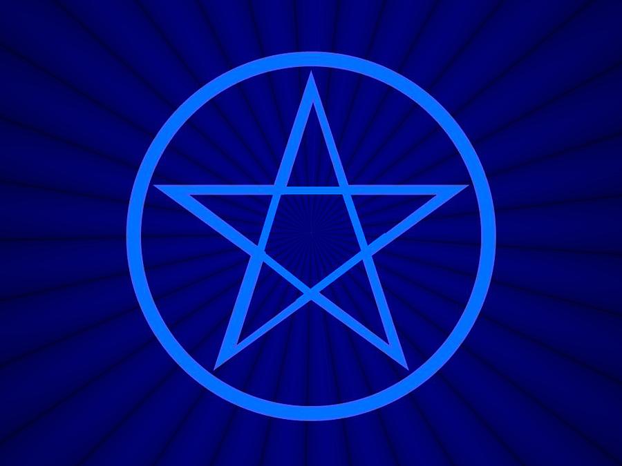 Blue Pentagram Flare Digital Art by Gregory Smith - Fine Art America