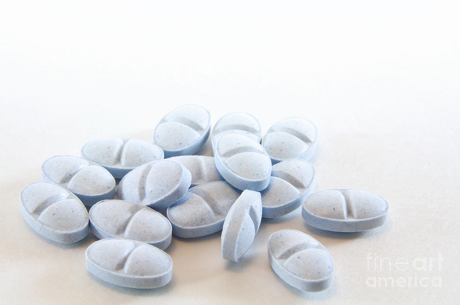 Blue Photograph - Blue Pills by Blink Images