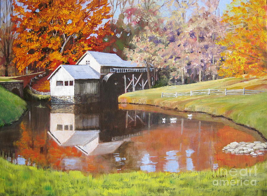 Blue Ridge Mill Painting by Shirley Braithwaite Hunt