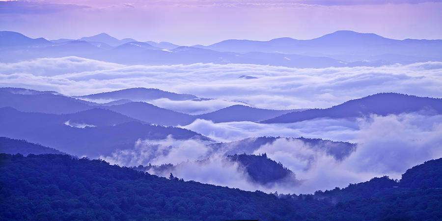 Blue Ridge Morning Panorama Photograph by Rob Travis
