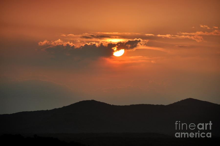 Blue Ridge Mountain Sunset Photograph by John Black
