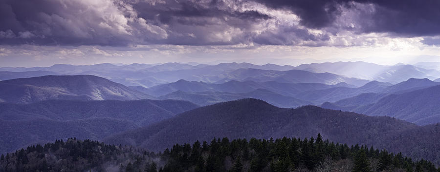 Panorama Photograph - Blue Ridge Mountain Vista by Rob Travis