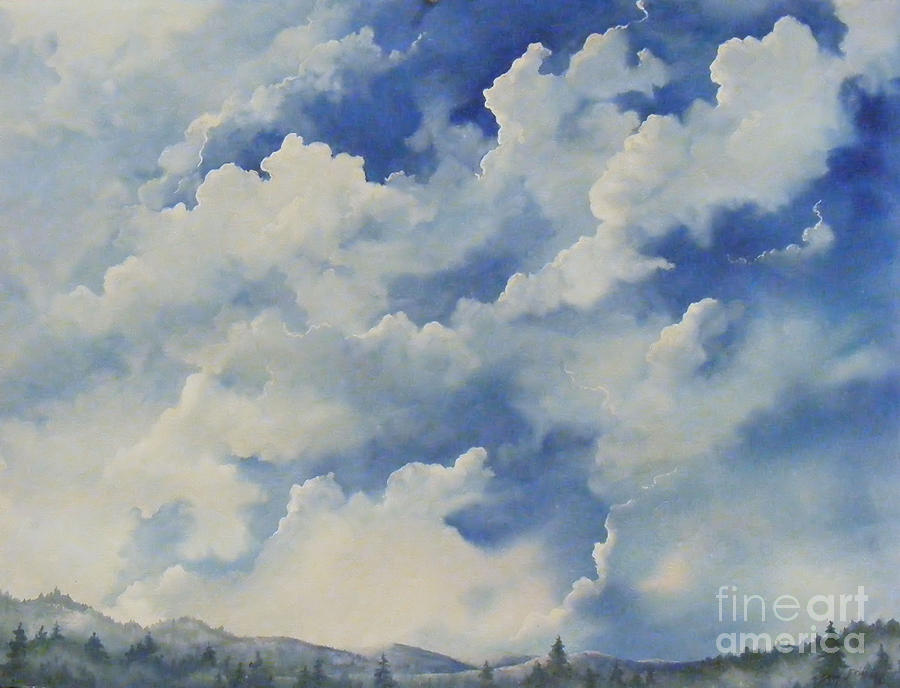 Blue Ridge Vista...SOLD  Painting by Sandy Brindle