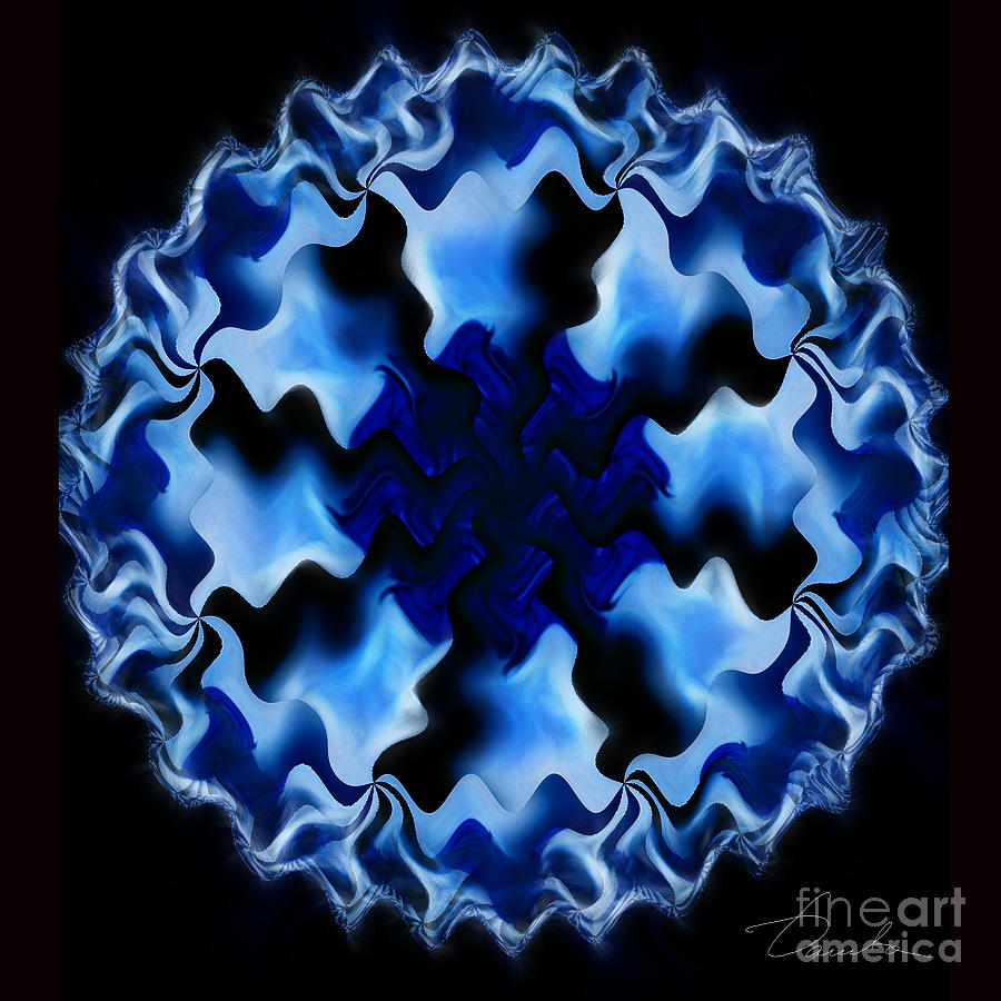 Blue Ripple Digital Art by Danuta Bennett