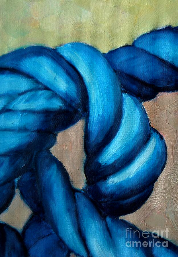 Blue Rope 2 Painting by Ana Maria Edulescu