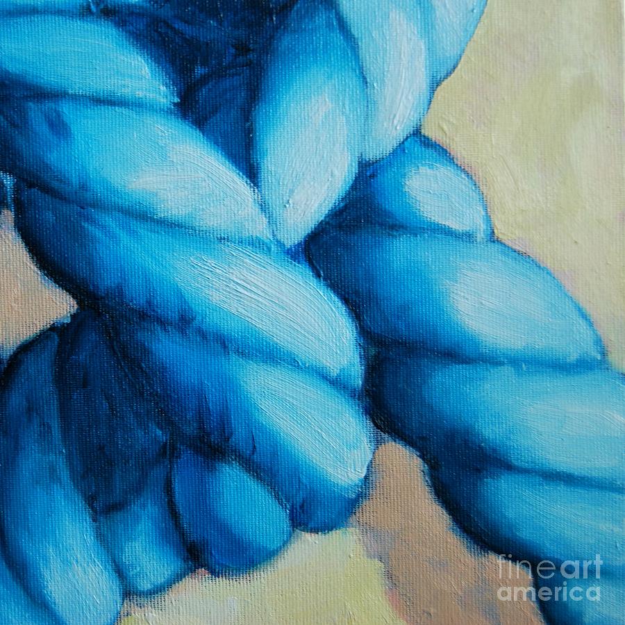 Blue Rope Painting by Ana Maria Edulescu