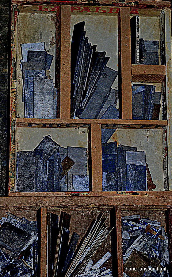 Blue Shards Photograph by Diane montana Jansson