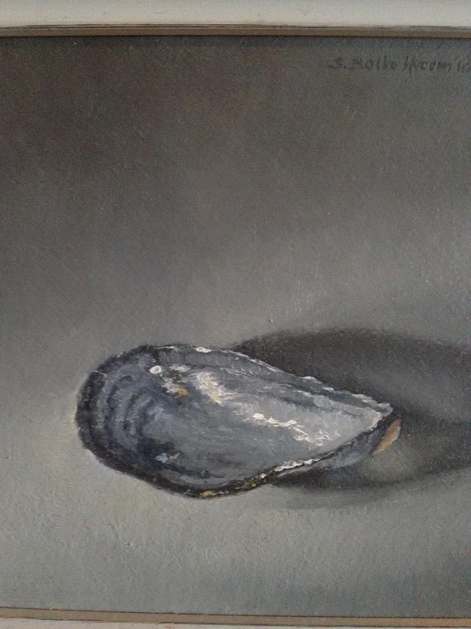 Blue shell.. Painting by Siri Balke Hveem