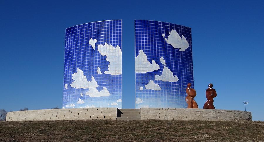 Blue Sky Sculpture Photograph by Keith Stokes