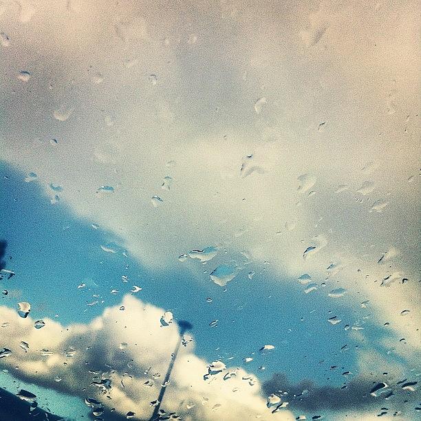 Weather Photograph - Blue Skys And Rain #manchester by Jon Roy