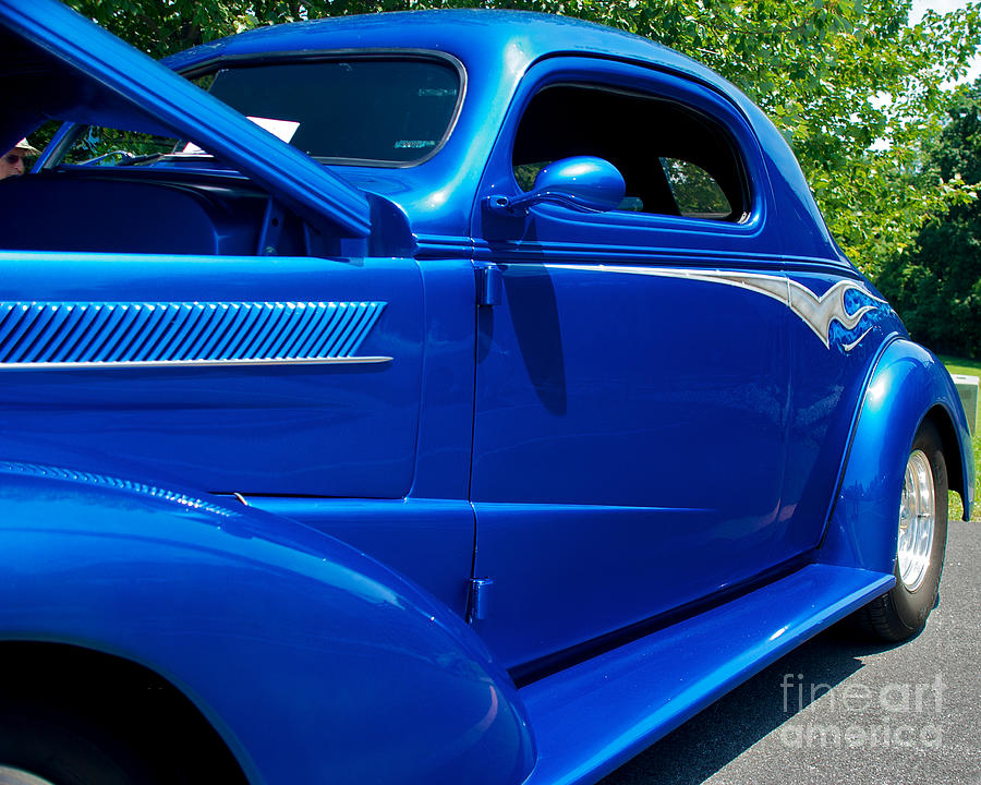 Car Show Photograph - Blue Street Rod 4 by Mark Dodd