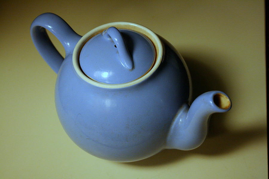 Tea Photograph - Blue Teapot by Annie Babineau