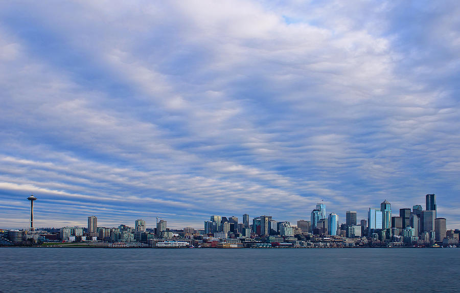 Seattle Photograph - Blue Vortex Morning by Dan Mihai