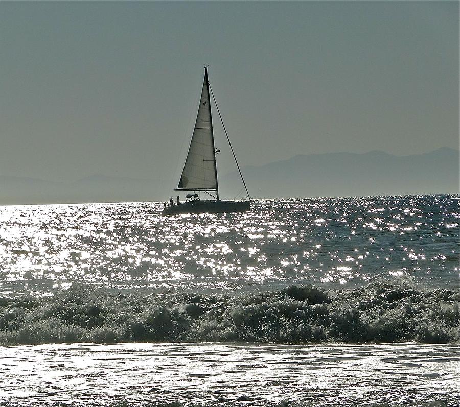 Blue Water Sailing Photograph by Liz Vernand