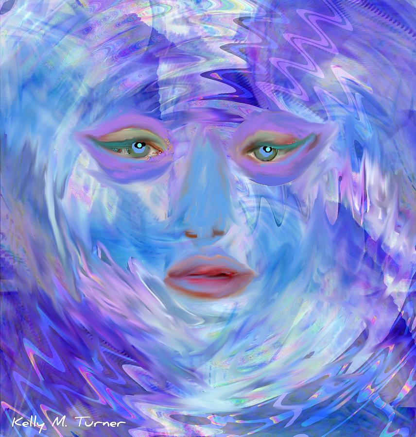 Blue Waters Digital Art by Kelly M Turner