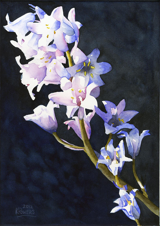 Bluebells Painting by Ken Powers