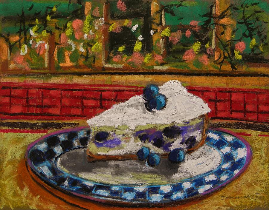 Blueberry Cheesecake Painting by John Williams