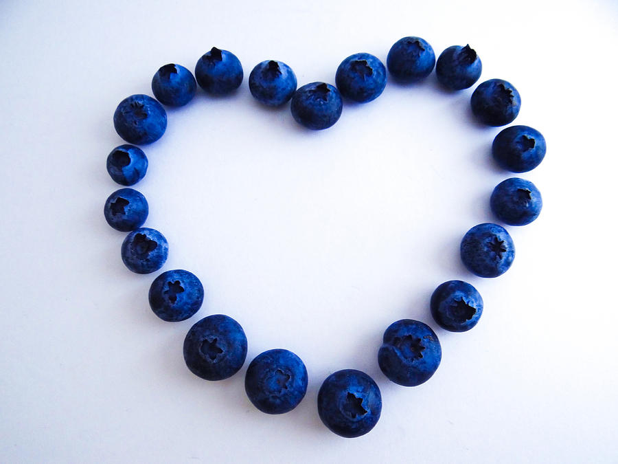 Blueberry Heart Photograph by Julia Wilcox
