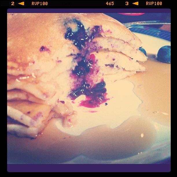 Blueberry Pancakes From Scratch? Yea Photograph by Stacey Hamner