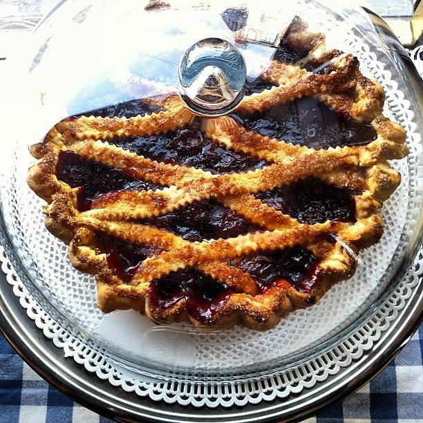 Cake Photograph - Blueberry Tarte by Ale Romiti 🇮🇹📷👣
