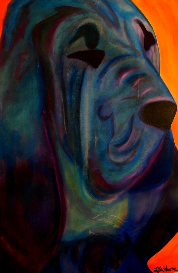 Blueblood I Painting by Laura  Grisham