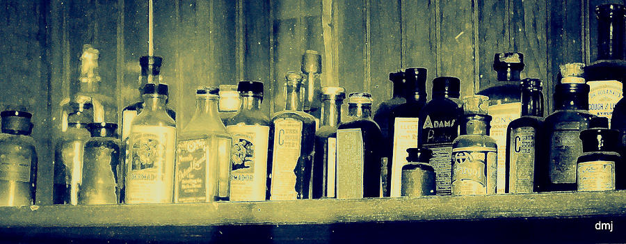 Blues In The Bottles Photograph by Diane montana Jansson