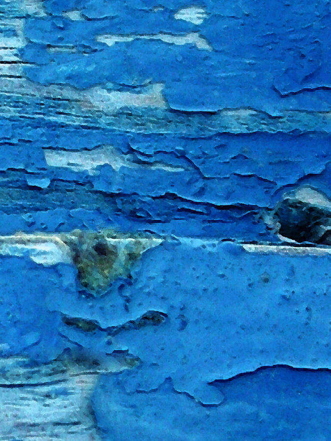 BlueTurqouise OIL Paint Santorini Photograph by Colette V Hera Guggenheim
