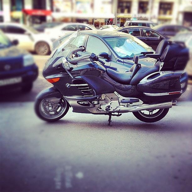 Life Photograph - Bmw Bike In Moscow, If Like, Follow My by Konstantin R