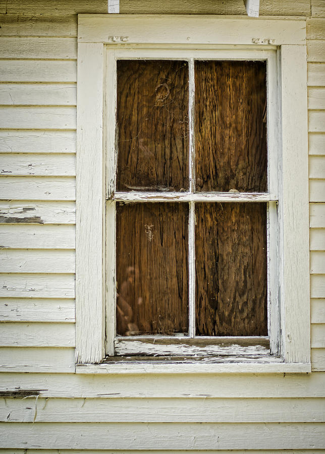 Window Photograph - Boarded Up by Heather Applegate