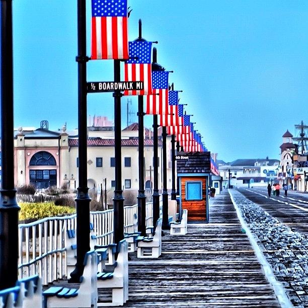 Beach Photograph - Boardwalk On Mothers Day - Edited by Penni DAulerio
