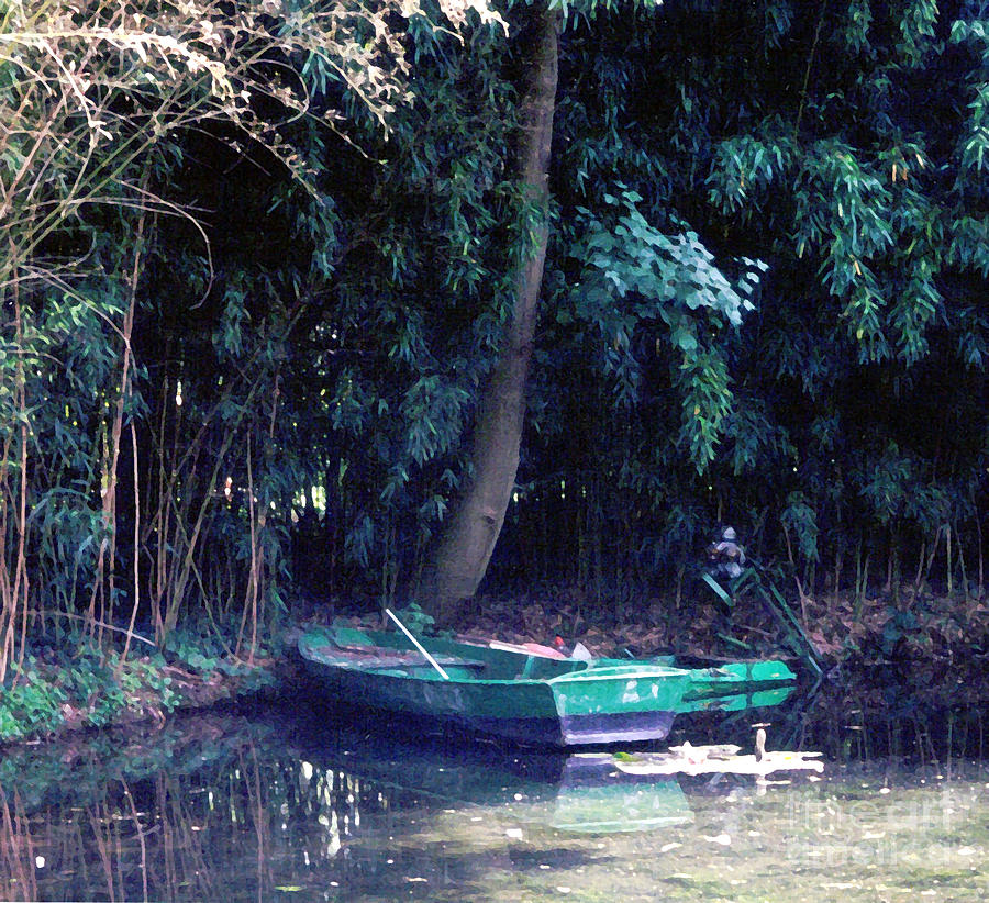 Claude Monet Photograph - Boat at Giverny by Patricia Januszkiewicz