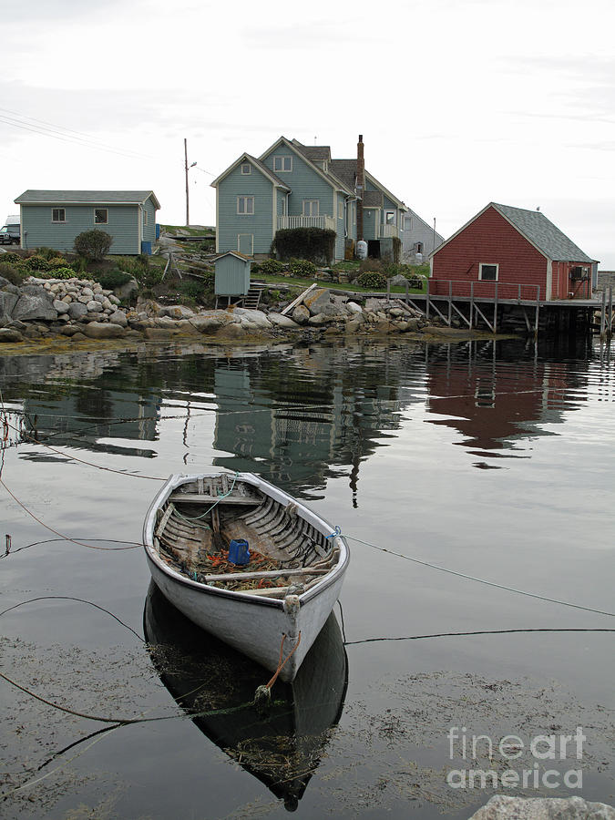Boat at Peggys Cove Photograph by Louise Peardon