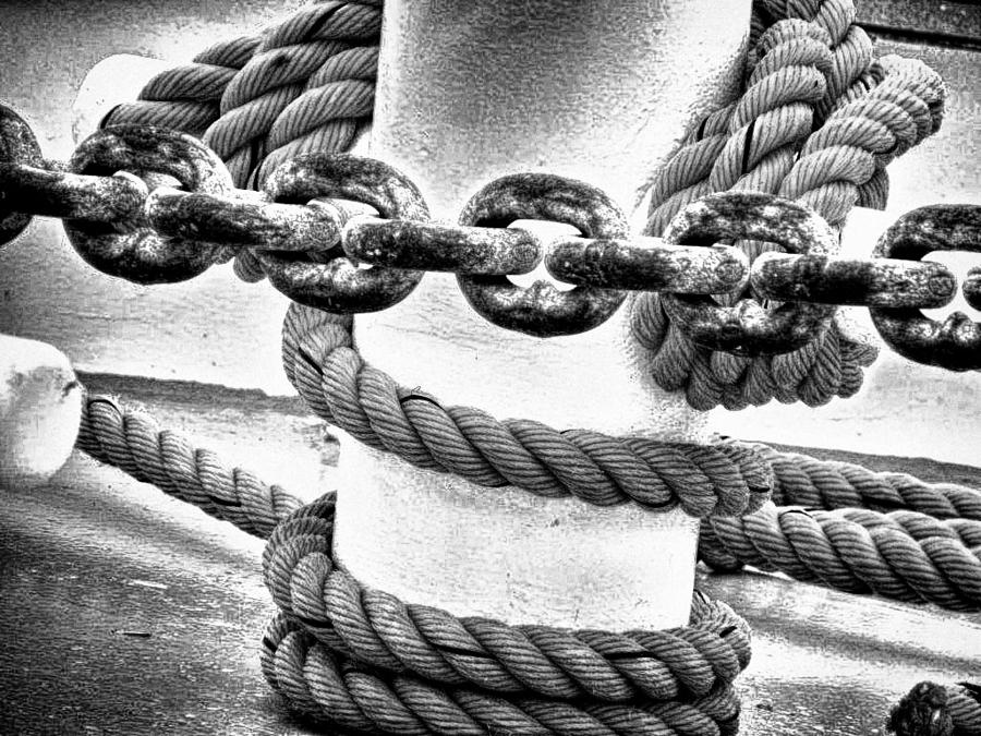 Boat Chain Photograph by Kelly Reber