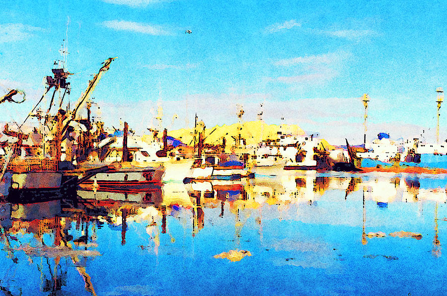 Winslow Homer Photograph - Boat Docks Homer Alaska by David G Paul